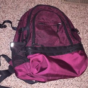 PINK Maroon/Black Bookbag